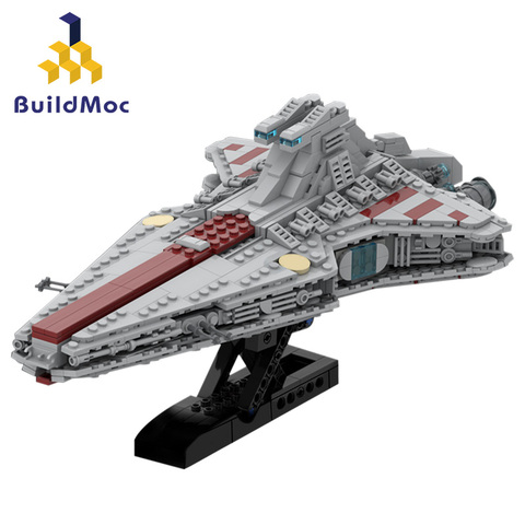 Venator-Micro destructor estelar clase Republic, crucero de ataque, Compatible con Lepining, Plan de Wars Star regalos de Juguetes de bloques de construcción ► Foto 1/6