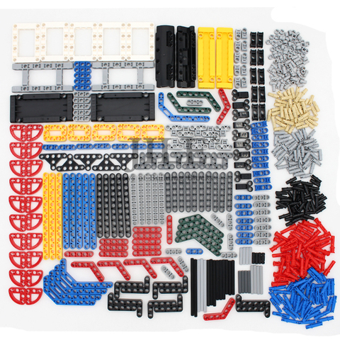 Juego de brazos de elevación técnica Moc, piezas de eje cruzado a granel, Panel de coche, Compatible con Mindstorms, bloques de construcción, Juguetes ► Foto 1/6