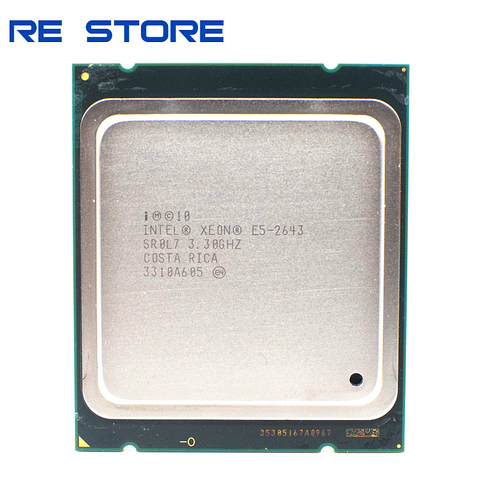 Procesador Intel Xeon E5 2643 SR0L7 3,30 Ghz CPU LGA 2011 Quad Core ► Foto 1/3