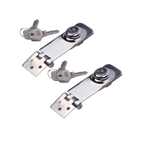 Cerrojo de seguridad de acero inoxidable con llave, candado de puerta, cobertizo, accesorios para barcos, 3 