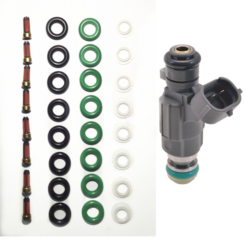 8 juegos kit de reparación de inyector de combustible y servicio kits para Nissan Infiniti 2000-04 del inyector de combustible 16600-5L700 166005L30 AY-RK010 ► Foto 1/1