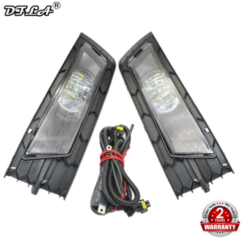 Luz Led para Skoda Rapid 2013 2014 2015 2016 2017 Car-styling LED frontal Luz de niebla cubierta ligera y arnés ► Foto 1/6