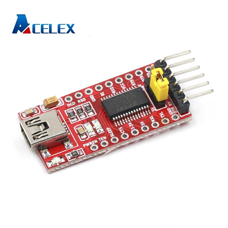 FT232RL FTDI-Módulo adaptador de Serie USB 3,3 V 5,5 V a TTL para Mini Puerto arduin, compra una buena calidad ► Foto 1/5