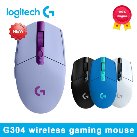 Ratón LIGHTSPEED Original para juegos Logitech G304, 12000DPI, USB 2,4G, Sensor HERO inalámbrico, batería 5AA para LOL Gamer, envío rápido ► Foto 1/6