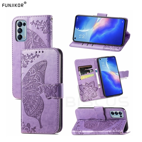 Mariposa Funda de cuero Flip para OPPO verdadero yo X C3 C11 C12 C15 6S 6i 7i 7 5 6 Pro 8 A53 A33 A52 A72 A73 5G A31 A91 A15 A5 A9 2022 ► Foto 1/6