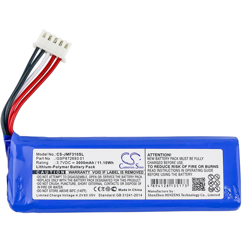 Cameron Sino 3000 mAh batería GSP872693 01 para JBL Flip 4 Flip 4 Edición Especial ► Foto 1/5