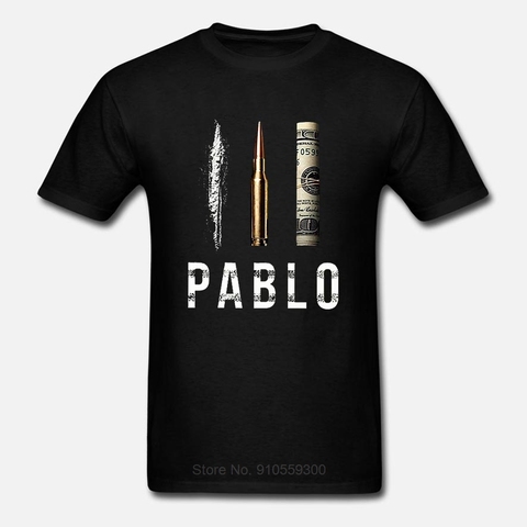 Camiseta de algodón de Pablo Escobar para hombre, camiseta de moda de verano, talla europea ► Foto 1/6