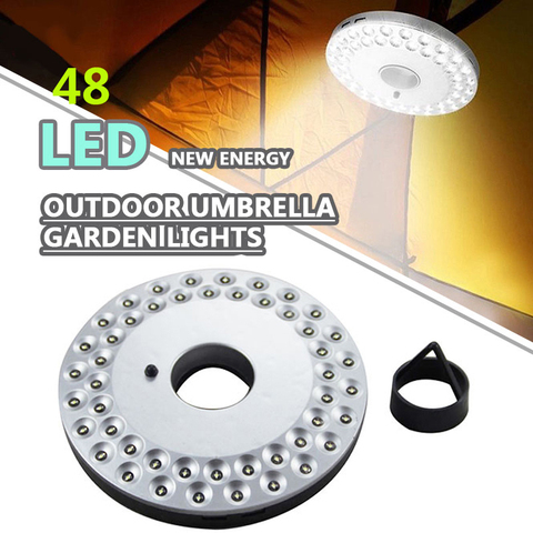 Luz LED para Patio, sombrilla, poste para exteriores, tienda de campaña, luces de emergencia, linterna para Patio, jardín, casa, senderismo, 48 LED ► Foto 1/6