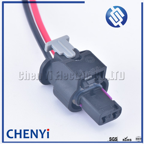 Conector de inyector de combustible para coche, Conector de inyector automático de 2 pines Tyco Amp, a prueba de agua, con sensor de impacto 0-2112986-1-1718643-1 para VW, Audi 4F0973702 ► Foto 1/6