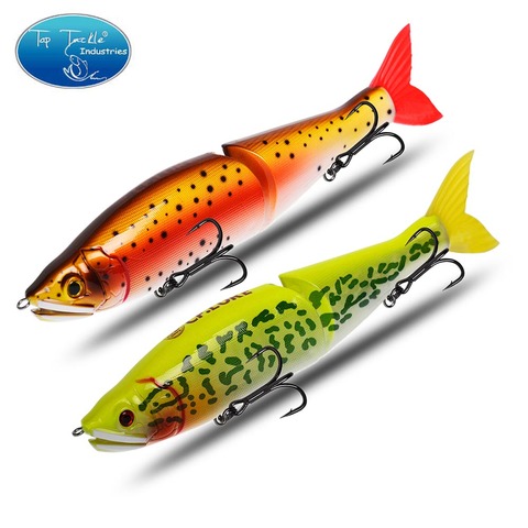 CF señuelo de pesca con cola suave, 148mm, 178mm, pececillo articulado, Wobblers, cuerpo ABS, SwimBaits, señuelo suave para lucio y lubina ► Foto 1/6