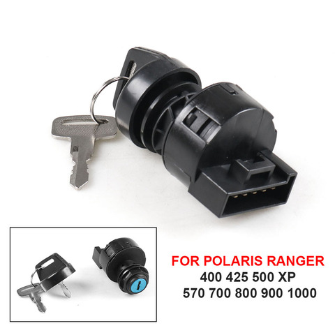 Interruptor de llave de encendido para motocicleta, 3 posiciones, para Polaris Ranger 400 425 500 XP 570 700 800 900 1000 ► Foto 1/6