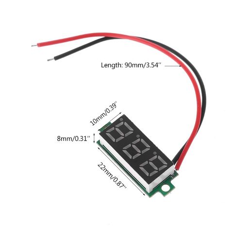 Pantalla LED de 0,28 pulgadas, módulo de termómetro Digital para DS18B20, Sensor de temperatura rojo ► Foto 1/6