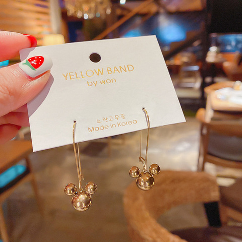 Pendientes colgantes de Mickey para mujer, Charm sexy, joyería exquisita Simple para mujer, accesorios navideños de lujo de dibujos animados 2022 ► Foto 1/6