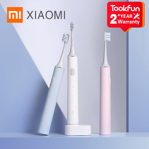 XIAOMI-cepillo de dientes eléctrico MIJIA T500, cepillo sónico inteligente, blanqueamiento de dientes, vibrador inalámbrico, limpiador de higiene bucal ► Foto 1/6