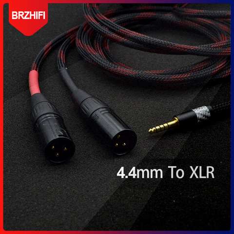 A063 de alta fidelidad 4,4mm a 2 XLR Cable de Audio estéreo/Canare con cable magnético anillo para Mp3 DAC AMP / DIY 0,5 M - 5M ► Foto 1/4