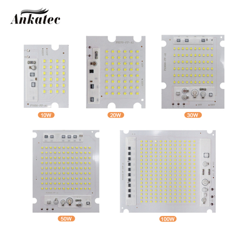 Chip de lámpara LED inteligente SMD2835 Pearl IC AC220V, foco de luz blanco frío, bricolaje, 10W, 20W, 30W, 50W, 100W ► Foto 1/6