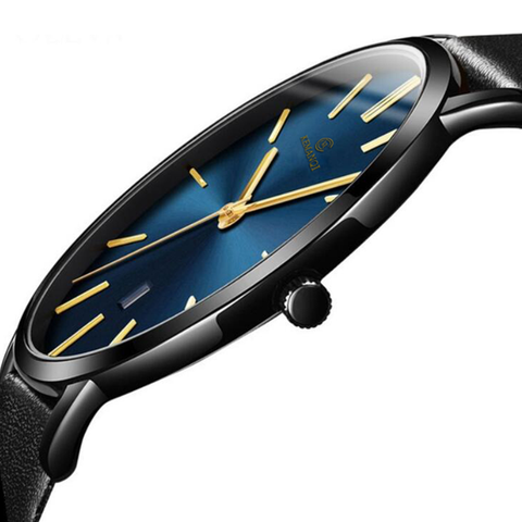 Reloj minimalista de cuero para Hombre, pulsera ultrafina de negocios a la moda, Simple, 2022 ► Foto 1/6