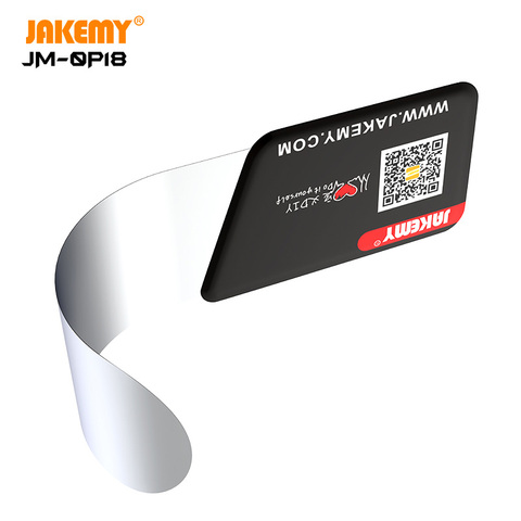 JAKEMY-palanca de acero Flexible ultrafina, herramienta de reparación de apertura de pantalla curvada, tarjeta de desmontaje para iPhone y Samsung, 0,1mm ► Foto 1/6