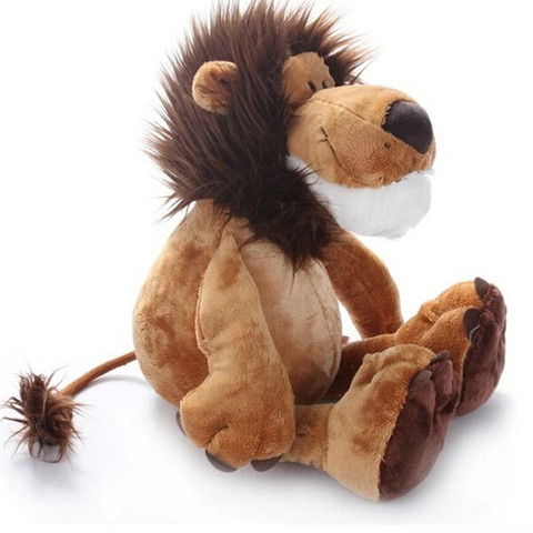 25CM gran oferta Popular León jirafa elefante mono de peluche de felpa muñeca selva Series Animal relleno juguetes para los niños regalo de los niños ► Foto 1/6