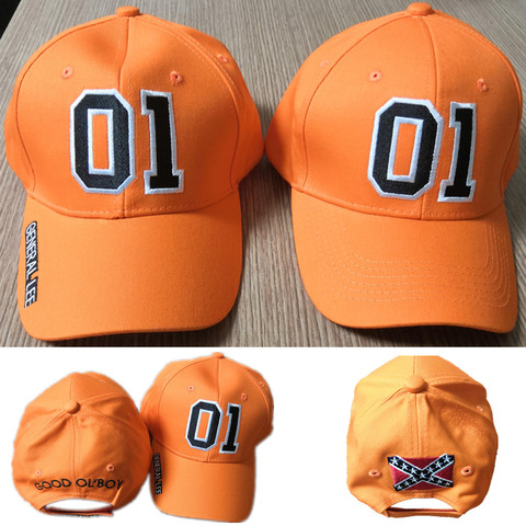 General Lee 01-gorra de béisbol con bordado, sombrero de béisbol con bordado naranja ► Foto 1/6