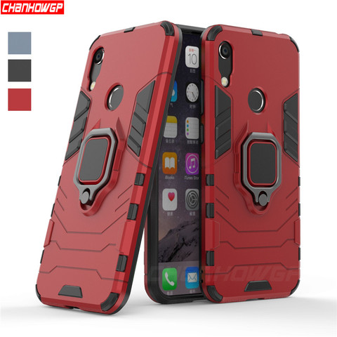 Funda armadura a prueba de golpes para Huawei Honor 8A 8X 8S, Funda de soporte con anillo, carcasa protectora ► Foto 1/6