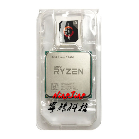 Procesador de CPU AMD Ryzen 5 2600, unidad de procesamiento de seis núcleos de 3,4 GHz, R5, 2600, 12 hilos, enchufe YD2600BBM6IAF, AM4 ► Foto 1/2