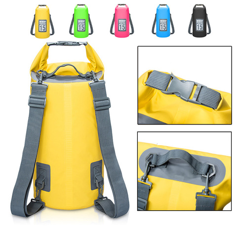 5L/10L/15L/20L bolsas a prueba de agua de almacenamiento Dry Sack bolsa para Canoa Kayak Rafting deporte al aire libre de la piscina bolsas de viaje mochila ► Foto 1/6
