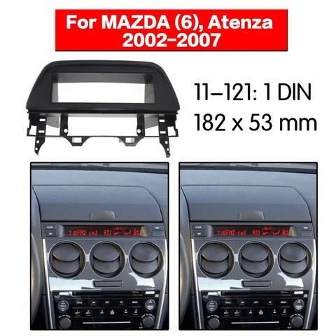 Estéreo Panel Placa de Radio de coche Fascia envolvente para MAZDA (6) Atenza 2002, 2003, 2004, 2005, 2006, 2007 DVD Marco de reequipamiento Dash Kit ► Foto 1/5