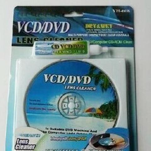 Caliente 1pc CD VCD reproductor de DVD limpiador de lente polvo suciedad de los líquidos de limpieza disco restaurar Kit ► Foto 1/5