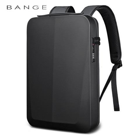 BANGE-mochila antirrobo TSA para hombre, diseño de carcasa nueva, impermeable, para ordenador portátil de 15,6 pulgadas, bolsa de viaje con carga USB ► Foto 1/3