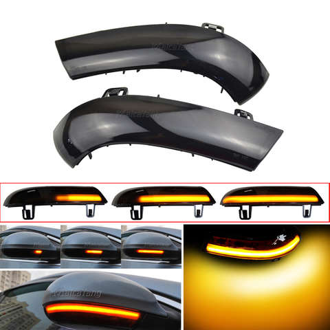 Dinámica luces LED de señal de giro espejo retrovisor del indicador intermitente repetidor para Volkswagen VW GOLF 5 Jetta MK5 Passat B6 B5.5 EOS ► Foto 1/6