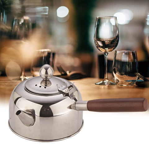 Tetera de té Gongfu de acero inoxidable 304 con Cocina de Inducción, olla de fondo plano adecuada para hacer café caliente, té ► Foto 1/6