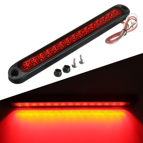 1 Uds LED rojo coche tercera luz trasera de freno lámpara de montaje alto para luz de advertencia para Peugeot 206 de 207 de 308 Opel Astra J H Honda Civic ► Foto 1/6