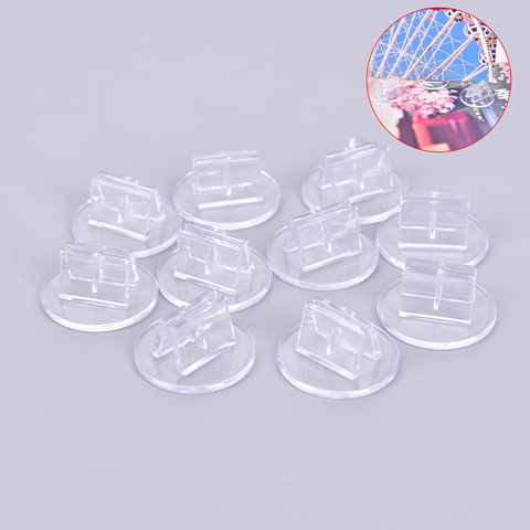 Soporte de plástico para tarjetas, accesorio fijo transparente único para juegos de mesa de 2mm, 10 piezas ► Foto 1/6