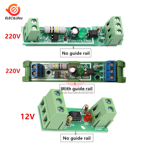 Módulo de aislamiento de optoacoplador, placa aislada PC817, EL817, 12V/220V, 1 canal, sin carril Din, Módulo de procesador PLC ► Foto 1/6