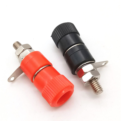 10 Uds 5 uds negro + 5 uds rojo hembra bloques de terminales JS-910B JS-919 4mm amplificador conector Conector Banana de montura de clavija ► Foto 1/6