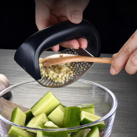 Acero inoxidable ajo prensas cortadoras herramientas para ajo Cortador Manual de alimentos ajo picadora vegetal de la fruta de herramientas de cocina Gadgets ► Foto 1/6