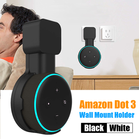 Soporte de pared para altavoz, colgador para Amazon Alexa Echo Dot de 3. ª generación, caja de sonido para interior ► Foto 1/6