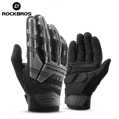 ROCKBROS-guantes tácticos para ciclismo de montaña, Guantes Térmicos cálidos para motocicleta, invierno y otoño ► Foto 1/6