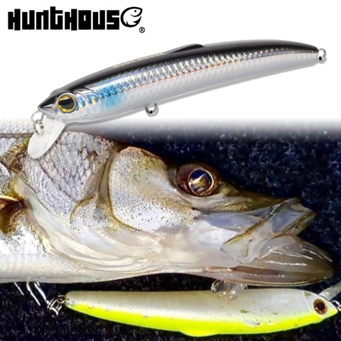 Hunthouse smith saruna minnow Señuelo de Pesca de Mar jerkbaits pececillo duro cebo para lubina señuelos 12,5 cm/17,5g 14,7 cm/27g cuerpo sólido ► Foto 1/6