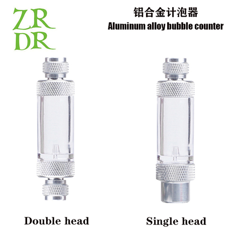 ZRDR-Reactor difusor regulador de válvula para acuario, accesorios de bomba de aire con contador de burbujas de CO2 de un solo cabezal o doble cabezal ► Foto 1/6