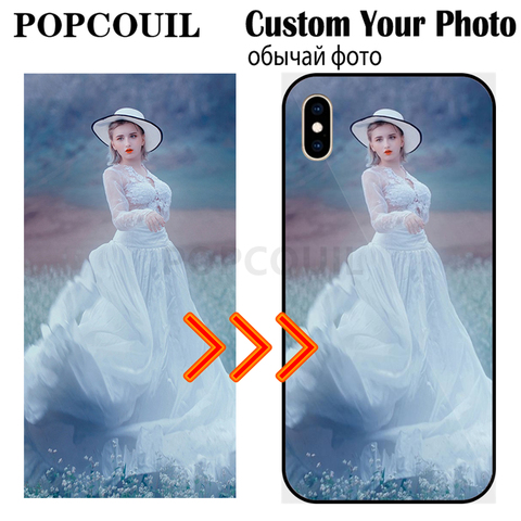 Funda de cuero con foto de diseño personalizado, cubierta de teléfono de TPU suave para Huawei P40, P30, P20, Honor 8, 9, 10 PRO PLUS LITE ► Foto 1/6