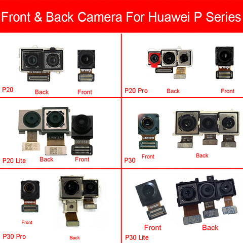 Cámara frontal y trasera para Huawei P20 P30 Pro Lite parte frontal pequeña y principal cámara grande Cable flexible piezas de repuesto ► Foto 1/6
