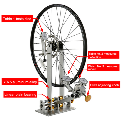 Herramientas profesionales de reparación de ruedas de bicicleta de montaña, soporte de corrección de llantas, soporte de calibración de bicicleta ► Foto 1/6