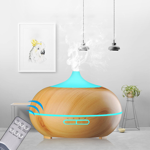 Humidificador para el hogar, difusor de aromaterapia de 550ml, Mini filtro humidificador, cambio de color LED, 7 ► Foto 1/6