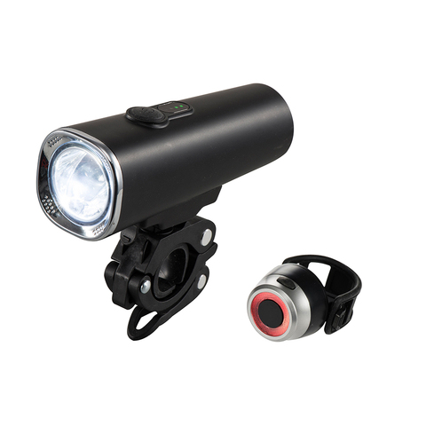 Linkbest-Conjunto de luz LED de bicicleta, superbrillante, 600 lúmenes, recargable vía USB, Beam-IPX5 de rango cerrado, indicador de potencia compatible con todas las bicicletas ► Foto 1/6