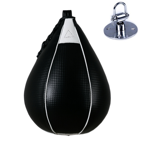 Saco de boxeo con forma de pera, Bola de velocidad de PU, bolsa de golpe giratorio, boxeo, velocidad, Fitness, pelota de entrenamiento, gimnasio, ejercicio, agilidad ► Foto 1/6