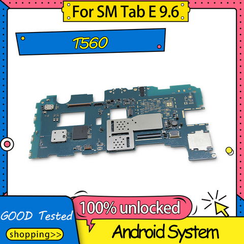 Placa base para Samsung Galaxy Tab E 9,6 T560 T561, desmontar placa lógica placa base para Galaxy Tab E 9,6 T560 con Chips completos ► Foto 1/4