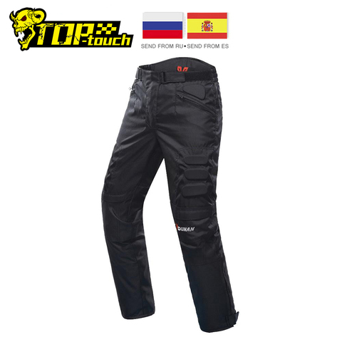 DUHAN-pantalones de motocicleta para hombre, equipo de protección a prueba de viento, pantalones de motociclismo, pantalones estilo motero con rodilla ► Foto 1/6