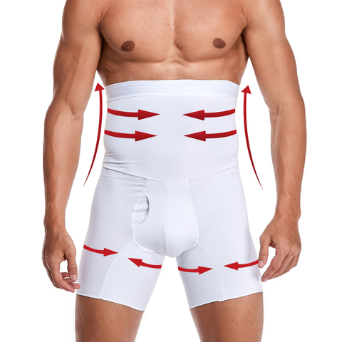 Los hombres de cuerpo Shaper pantalones cortos de compresión entrenador de cintura vientre Control Boxer ropa interior vientre plano faja talladora del cuerpo de nosotros ► Foto 1/6